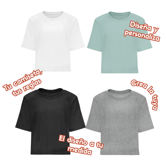 Camiseta Cropped Personalizable
